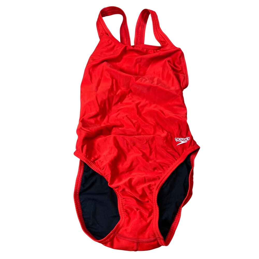 Speedo Pro LT One Piece Swimsuit Team Red Racerback Size 8/34 88191481601 NEW